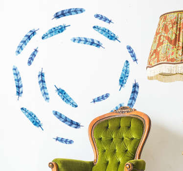 Vinilo pegatinas plumas - TenVinilo