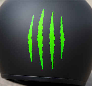 Pegatina moto diseño de rayas monocolor - TenVinilo