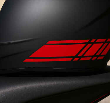 Pegatina moto diseño de línea rápida - TenVinilo