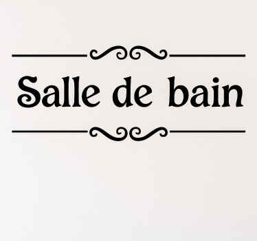 Sticker salle de bain propre et élégant - TenStickers