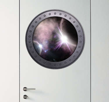 Adesivo decorativo oblò spazio - TenStickers