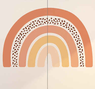 Adhésif meuble pâte demi-arc-en-ciel - TenStickers