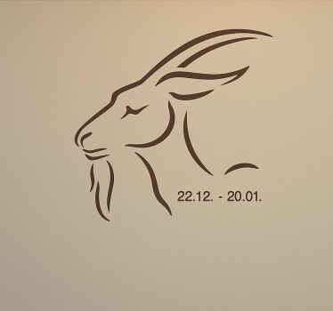 Wandtattoo steinbock-daten - TenStickers