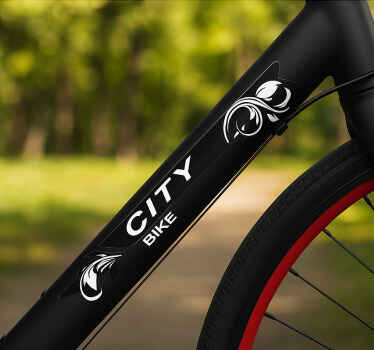 Calca para bicicleta colección de bicicletas urbanas - TenVinilo