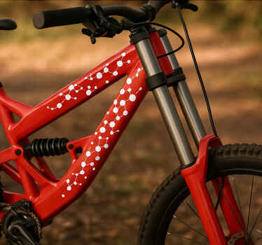 Calca para bicicleta colección de puntos conectados - TenVinilo