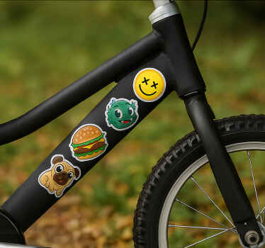 Sticker vélo collection de personnages de dessins animés - TenStickers