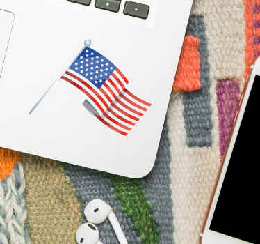 United States flag decal wall sticker - TenStickers