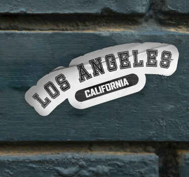 Los Angeles California Text Decal wall sticker - TenStickers