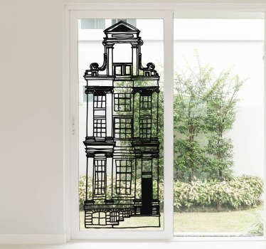 オランダの家ウィンドウステッカー - TENSTICKERS