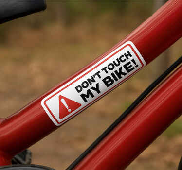 Keep your hands off my bike bike sticker - TenStickers