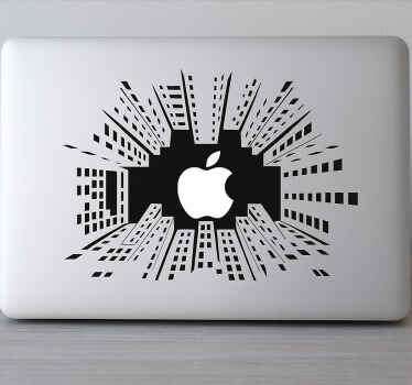 Macbook skyskrapers Laptop sticker - TenStickers