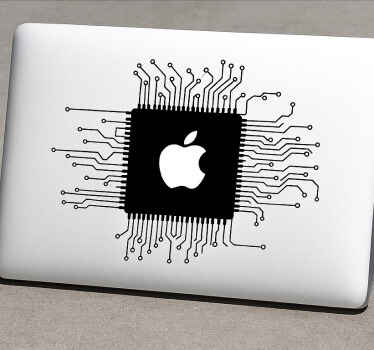 Macbook technological web laptop sticker - TenStickers