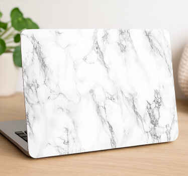 Black and white marble Touchpad sticker - TenStickers