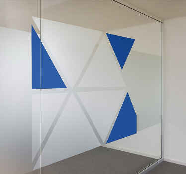Vitrophanie formes triangulaires - TenStickers