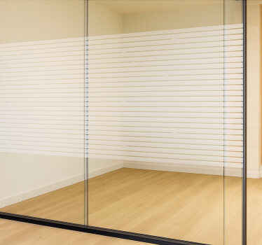 Vitrophanie motif de lignes fines - TenStickers