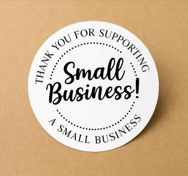 Supporting small business wall mural sticker - TenStickers