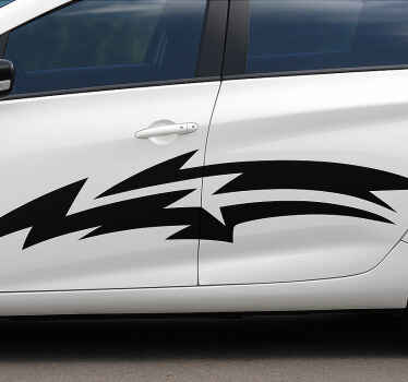 Linear speed design car sticker - TenStickers