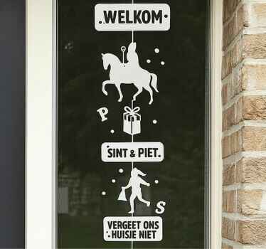 Slinger 'vergeet ons niet¨ raamsticker - TenStickers