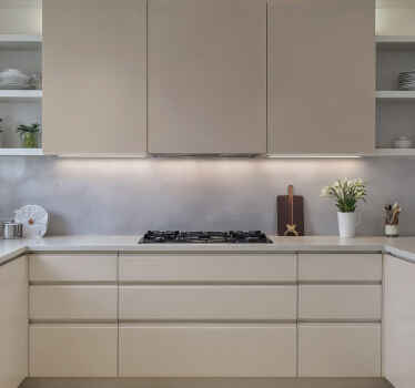 Kermanvärinen arkki keittiö sisustustarra - Tenstickers