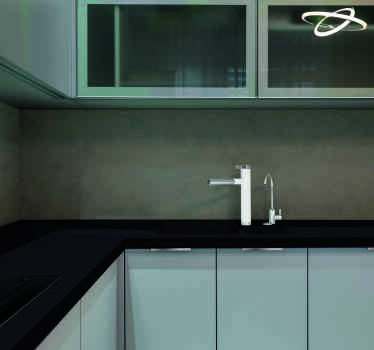 Vinilo para cocina efecto piedra oscura - TenVinilo