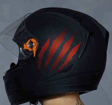 Pegatina moto diseño de rayas monocolor - TenVinilo