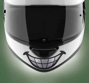 Sjovt tanddesign motorcykelklistermærke - TenStickers