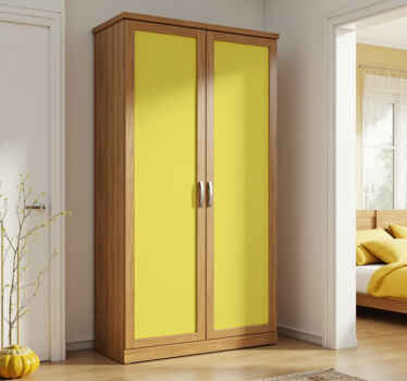 Gult monokromt design folie til møbler - TenStickers