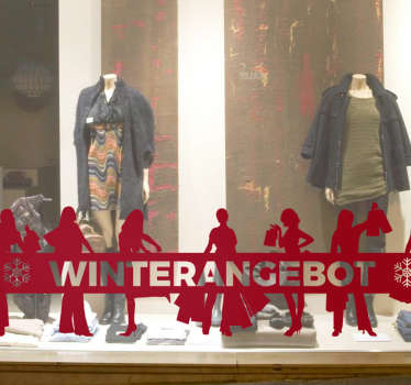Schaufensteraufkleber Winterangebot - TenStickers