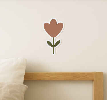 Kleine bloemen pastelkleuren muursticker - TenStickers