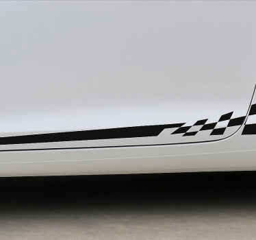 Adesivo per auto strisce laterali da corsa - TenStickers