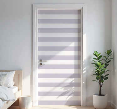 črtast dizajn nalepka za vrata - TenStickers