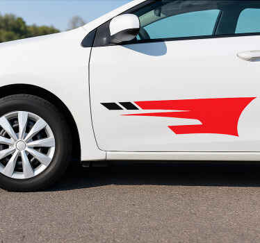 Klistermærke til bil sporty sideskader - TenStickers