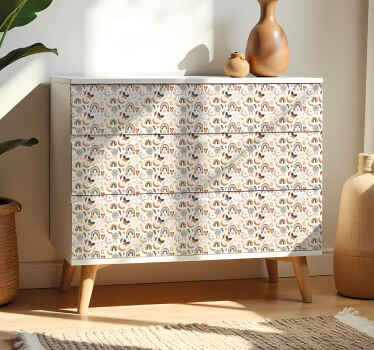 Vinilo para mueble arcoíris boho colorido - TenVinilo