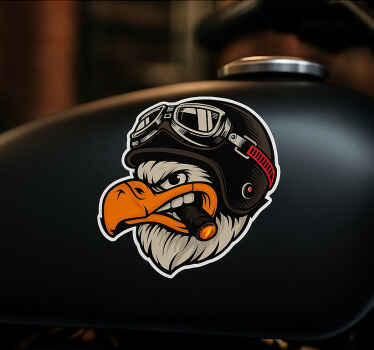 Motorcycle sticker biker eagle mascot - TenStickers