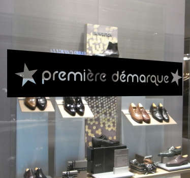 Sticker vitrine première démarque - TenStickers