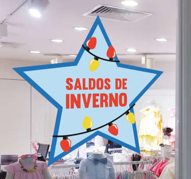 Vinil montras Saldos de Inverno - TenStickers
