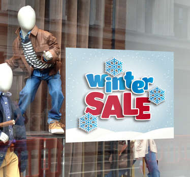 Etalage sticker winter sale - TenStickers
