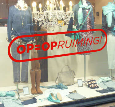 Sticker winter sale op is op - TenStickers