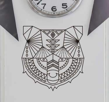 Oso geometrinen Villieläintarra - Tenstickers