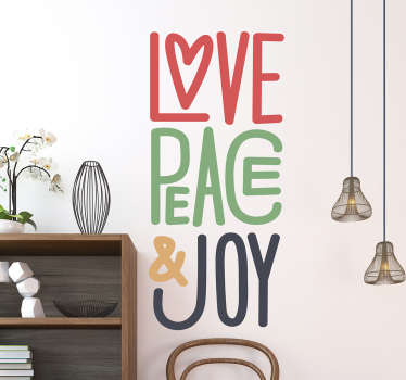 Love messages  text wall sticker - TenStickers