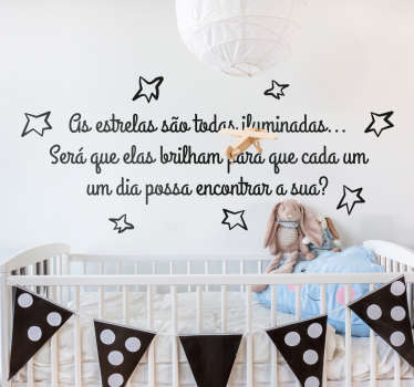 Autocolante infantil principezinho estrelas - TenStickers