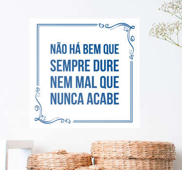 Autocolante azulejo com ditado popular - TenStickers