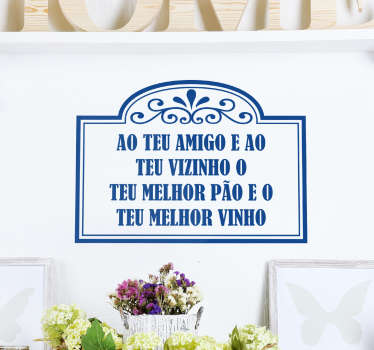 Vinil ditado popular português - TenStickers