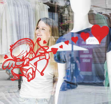 Sticker Saint Valentin Flèche de cupidon - TenStickers