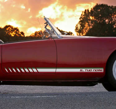 Adesivo tricolore per auto - TenStickers