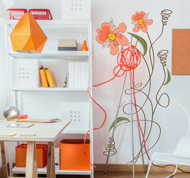 Vinilo infantil flores - TenVinilo