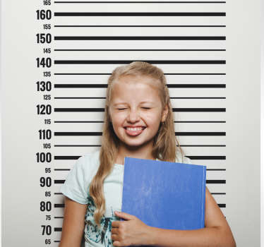 Fængsel meter højde diagram væg klistermærke - TenStickers