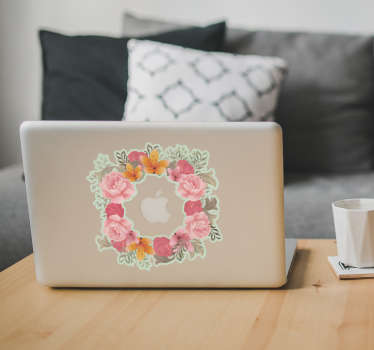 Autocolante para pc com flores - TenStickers
