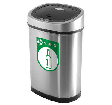 Glass recycling  emoji sticker - TenStickers