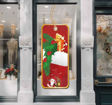 Schaufenster Aufkleber Weihnachts Etikett - TenStickers